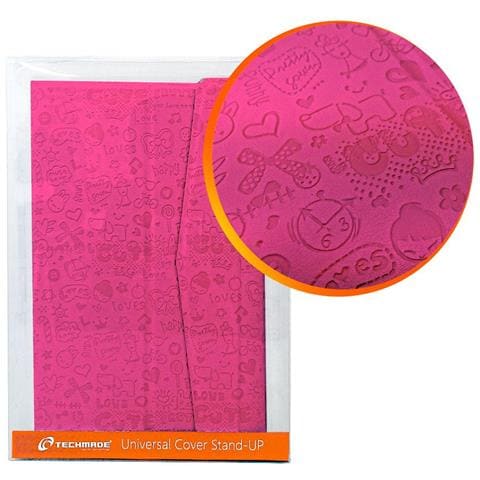 Custodia Per Tablet 7"" Rigida Con Stand Up-rosa Tm-07xv-pk - Foto 1
