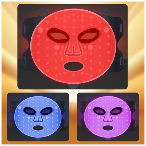 Maschera Facciale Per Trattamento A Luce Led, Ringiovanitore Fotonico Della Pelle A Infrarossi. Con 4 Modalità D'uso. - Foto 2