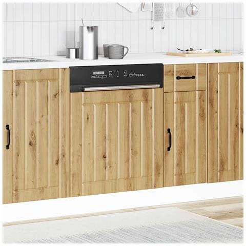 Pannello Lavastoviglie Rovere Artigianale Legno Multistrato - Foto 3