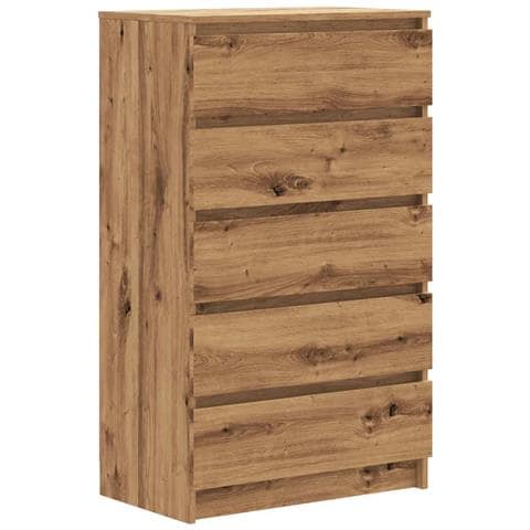 Cassettiera Rovere Artigianale 60x36x103cm In Legno Multistrato - Foto 2