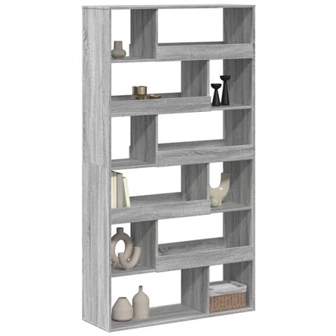 Libreria Grigio Sonoma 100x33x187,5 Cm In Truciolato - Foto 3