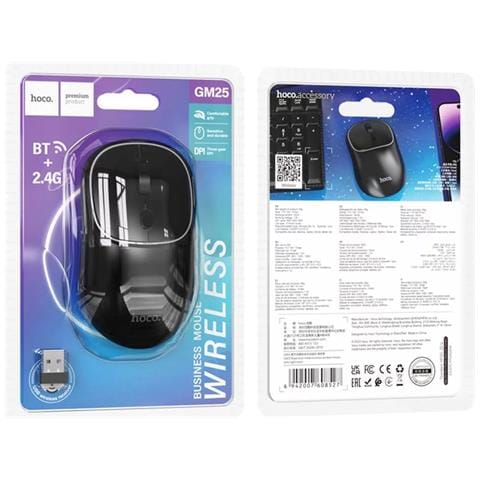 Mouse Wireless (gm25) 2.4g, Quattro Pulsanti Dual Mode Black - Foto 4