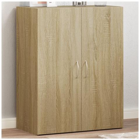 Lusso Casadino -  Schedario Rovere Sonoma 60x32x77,5 Cm In Legno Multistrato - Foto 8