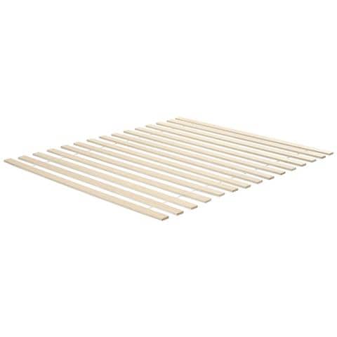 Letto Legno Di Pino Salernas 140 X 200 Cm Marrone Chiaro - Foto 2