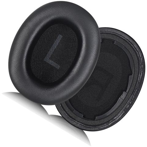Cuscinetti Auricolari Premium In Pelle Proteica Nera Per Serie Qcy H3 - Foto 1