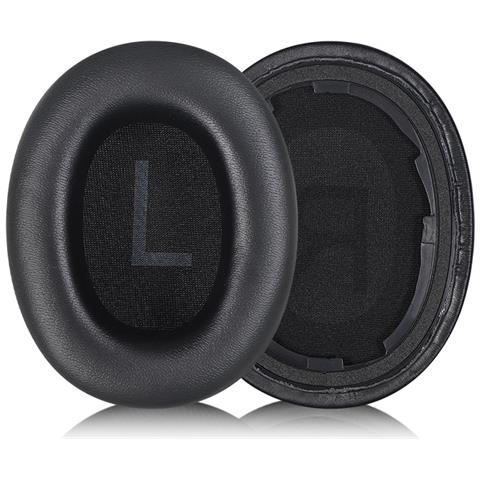 Cuscinetti Auricolari Premium In Pelle Proteica Nera Per Serie Qcy H3 - Foto 2