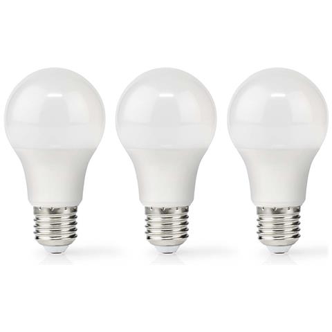 Confezione Da 3 Lampadine Led 11 W E27 A60 1055 Lm Smerigliate Stile Retrò, Bianco - Foto 1