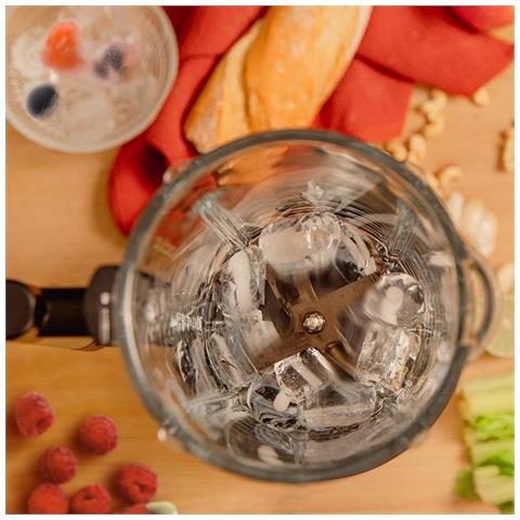 03984 frullatore Frullatore da tavolo 1800 W Nero, Acciaio inox, Trasparente - Foto 2