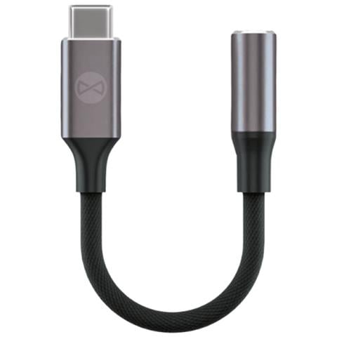 Adattatore Audio Usb-c Maschio A Jack 3,5 Mm Femmina, Nero - Foto 2