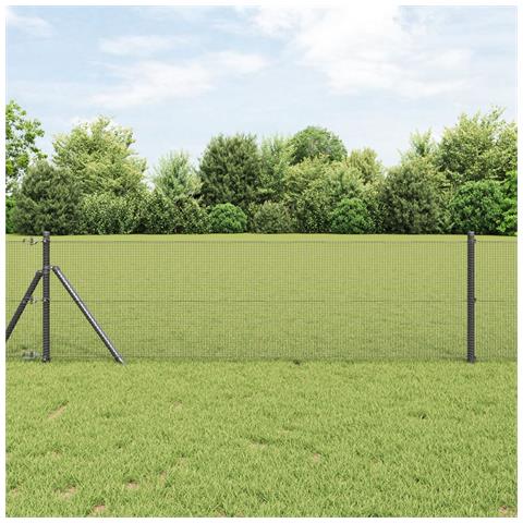 Recinzione in Filo Saldato Grigio 0,6x25 m Acciaio - Foto 2