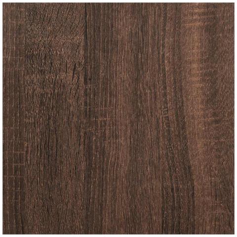 Mensola a Cubo da Parete 7 Scomparti Truciolato Rovere Marrone - Foto 9