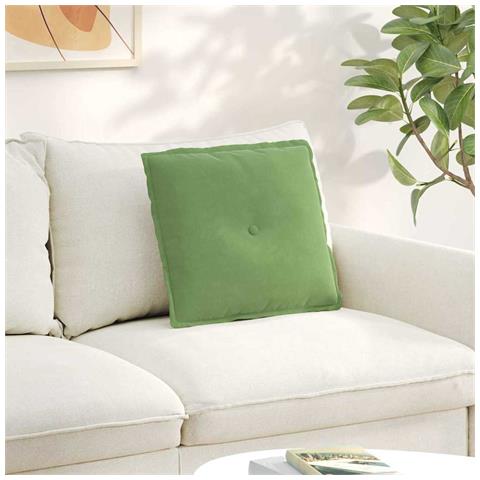 Cuscino per Schiena Verde chiaro 50 x 45 cm Tessuto in Cords - Foto 2