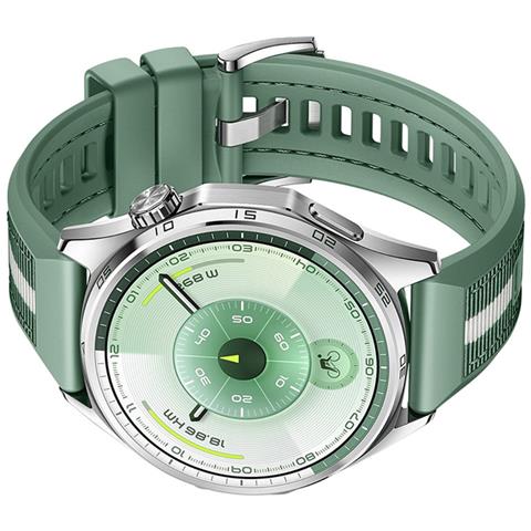 Cinturino Ibrido In Nylon E Silicone Compatibile Con Huawei Gt6 - 22mm Green - Foto 2