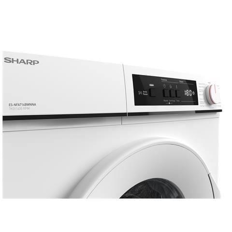 ES-NFA612BWNA lavatrice Caricamento frontale 7 kg 1400 Giri /min Bianco - Foto 8