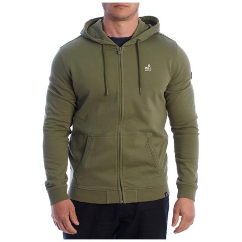 Felpa Con Cappuccio E Zip Hs24mfe01 Da Uomo - Foto 1