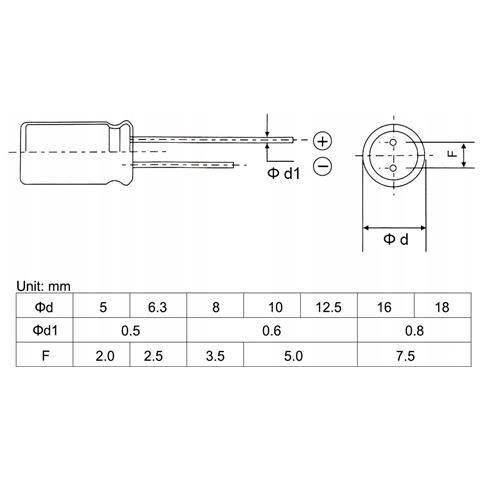 Condensatore Elettrolitico Low Esr 1000uf 25v - Alta Efficienza, Dimensioni 10x20mm, Passo 5mm, Temperatura -40°c A +105°c, Set Di 10 Pezzi - Foto 2
