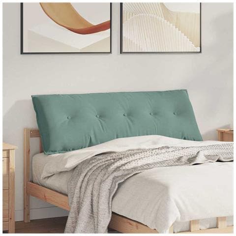 Cuscino per Schiena Verde Mare 140 x 50 cm Tessuto in Cords - Foto 2