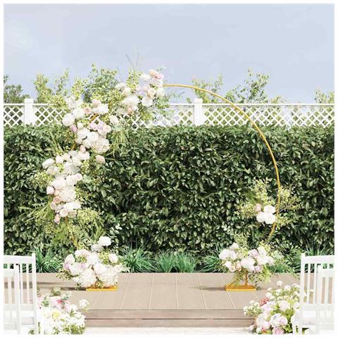 Arco Nuziale Oro 220 x 45 x 200 cm Acciaio - Foto 2