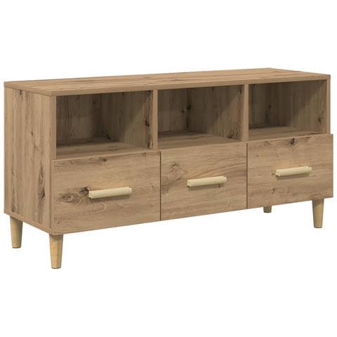 Mobile TV Rovere Artigianale 102 x 36 x 50 cm Legno multistrato - Foto 1