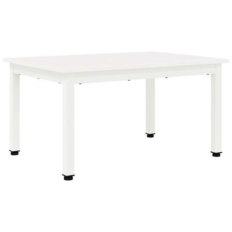 Tavolino da salotto Bianco 60 x 50 x 36 cm Pino massello - Foto 1