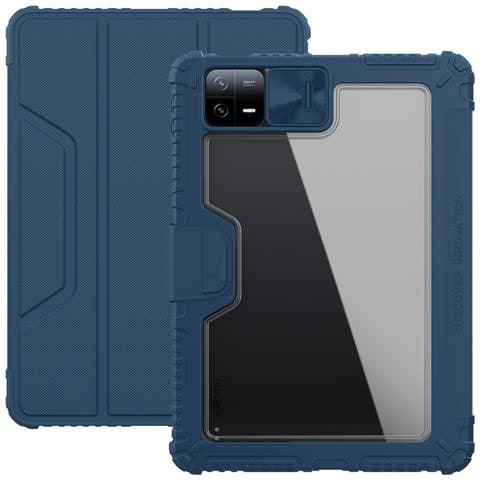 Cover per Pad 6 - Pelle /PU, Blu, Auto Wake /Sleep - Foto 1