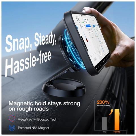 Cover per iPhone 16 Pro Max - TPU+PC, Nero, MagSafe - Foto 4
