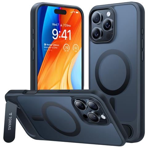 Cover per iPhone 16 Pro Max - TPU+PC, Nero, MagSafe - Foto 1