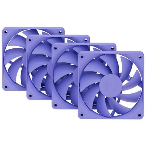 FAN- -FA12-TM-4 sistema di raffreddamento per computer Processore Ventilatore 12 cm Viola 4 pz - Foto 1