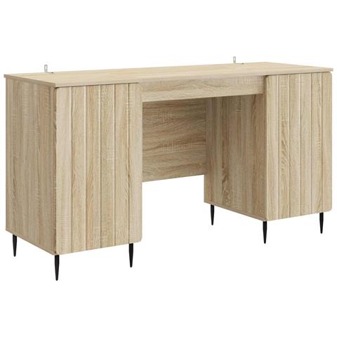 Scrivania Rovere Sonoma 142,5 x 50 x 75 cm Legno ingegnerizzato - Foto 1