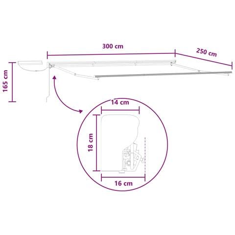 Tettuccio Elettrico Retrattile Tortora 3 x 2,5 m - Foto 9