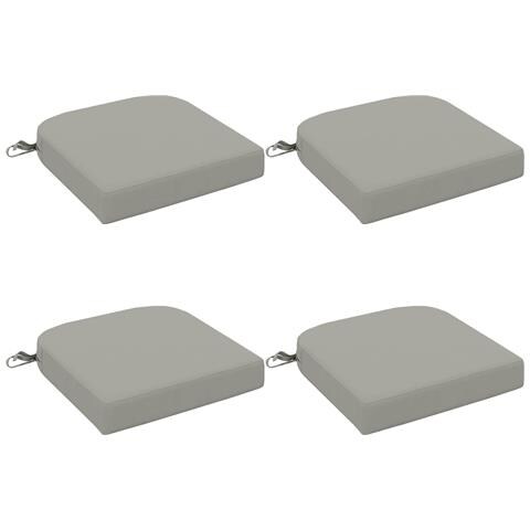 Cuscini per Sedia in 4 Pezzi SOEST 4 pcs 100% Poliestere Grigio - Foto 1