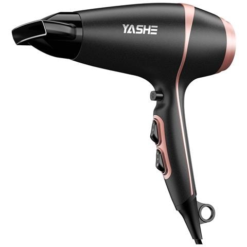 Asciugacapelli HD-813, 2000 W, 2 velocità, nero e oro rosa - Foto 1