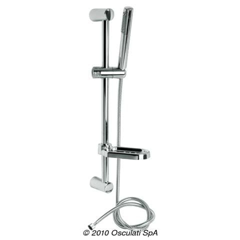 Doccia saliscendi Yuma V. 2 tubo in PVC grigio - Foto 1