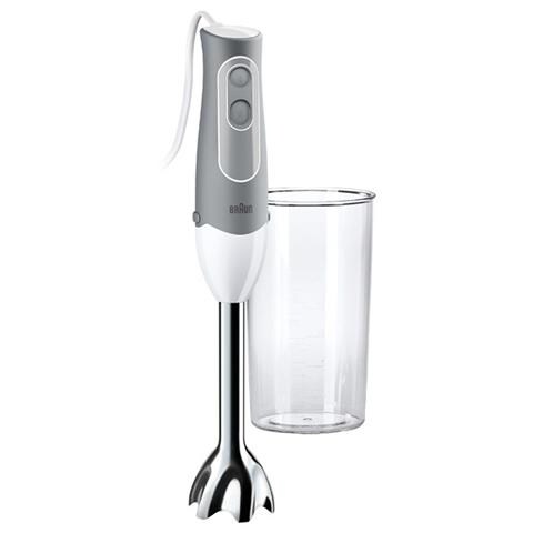 BRAUN Frullatore ad Immersione Multiquick 5 BRA_MQ500 con Recipiente da 0.6 L Potenza 600 Watt Colore Bianco / Silver BRAUN Frullatore ad Immersione Multiquick 5 BRA_MQ500 con Recipiente da 0.6 L Potenza 600 Watt Colore Bianco / Silver