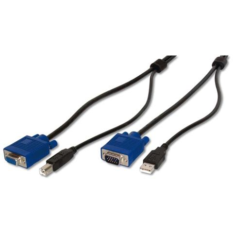 Cavo Triplo Octopus- Kvm Set Vga, Usb - Lunghezza 3 Mt - Foto 2