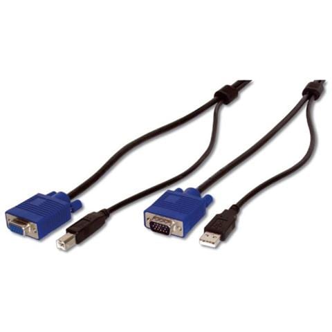 Cavo Triplo Octopus- Kvm Set Vga, Usb - Lunghezza 3 Mt - Foto 1