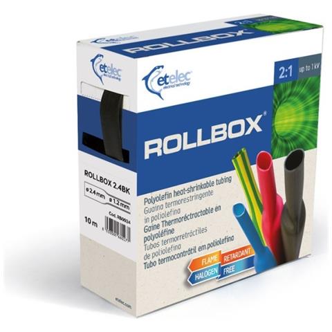 Guaina Isolante Termoretraibile 6,4 - Dispenser Da 10mt - Rb0064 - Foto 2
