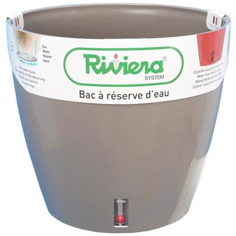 Pot Rond Eva New En Plastique - 46 Cm - 49 L - Taupe - Foto 1