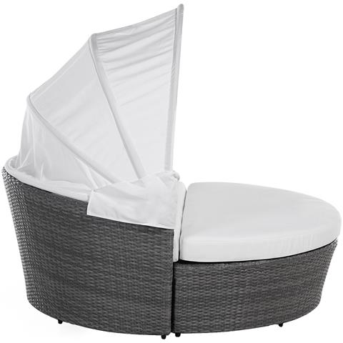 Divano Coperto Da Giardino In Rattan Grigio Sylt Lux - Foto 35