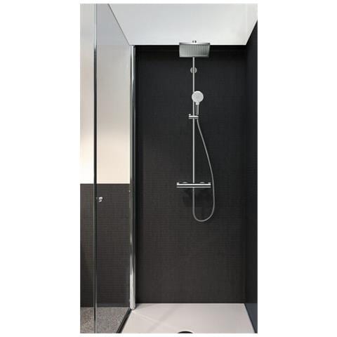 Colonna Doccia 27271000 Con Mix Termostatico, Soffione Mm240x240, Doccetta Crometta Ø100 (2 Getti Reg.) E Flessibile Cm 160 - Foto 2