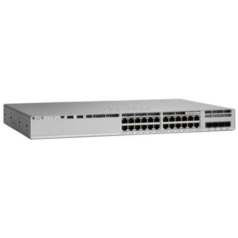 Switch C9200-24P-A con 24 Porte L3 Gigabit Ethernet 10/100/1000 Colore Grigio - Foto 3