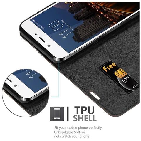 Custodia Compatibile Con Zte Nubia N2 In Bruno Caffè - Coperchio Protettiva Con Chiusura Magnetica, Funzione Stand E Tasca Per Le Carte - Foto 2