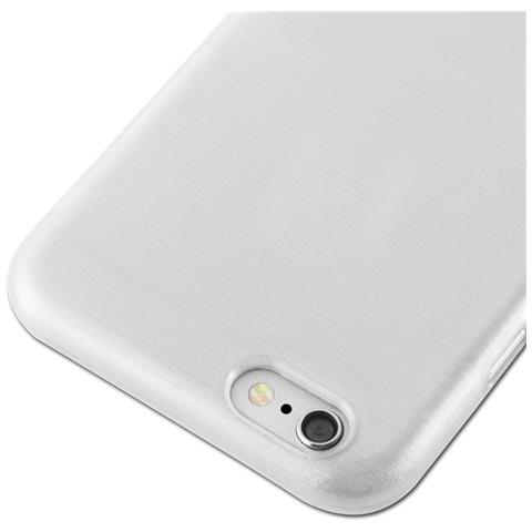 Custodia Compatibile Con Apple Iphone 6 Plus / Iphone 6s Plus In Argento - Coperchio Protettivo In Silicone Tpu Flessibile Con Design Spazzolato - Foto 8