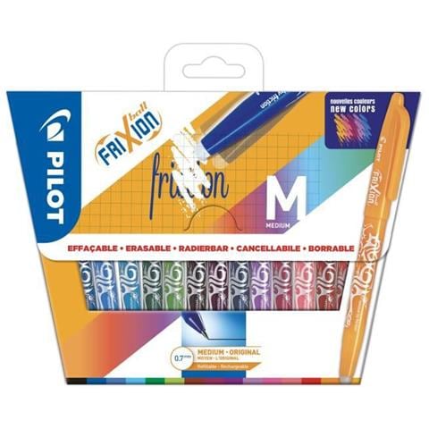 Tasca Di 15 Rollerblade Cancellabili - Frixion Ball - Punta Media - Nero, Blu, Rosso, Verde, Azzurro, Corallo, Inchiostro Shelter - Foto 1