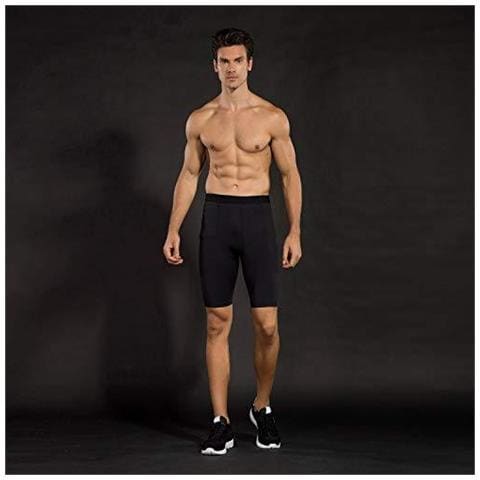 Strato Mens Compression Shorts Base Calze 3 Pack Sport Gym Training Allenamento Le Ghette Fresco E Asciutto Per Running Jogging Esercizio S - Foto 2