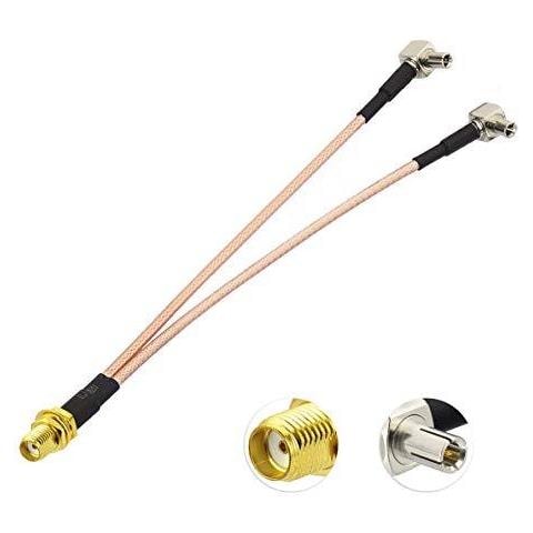 4g Lte Mobile Hotspot Mifi Antenna Antenna Adapter Cable Sma Femmina A Doppio Ts9 Cavo Del Connettore 15cm 6 Pollici Per Mifi Wifi Hotspot Mobile Router Modem Usb Huawei E5577 E5573 E5785 Netgear M1 M2 - Foto 1