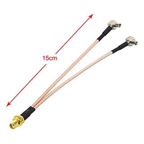 4g Lte Mobile Hotspot Mifi Antenna Antenna Adapter Cable Sma Femmina A Doppio Ts9 Cavo Del Connettore 15cm 6 Pollici Per Mifi Wifi Hotspot Mobile Router Modem Usb Huawei E5577 E5573 E5785 Netgear M1 M2 - Foto 2