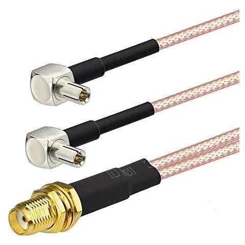 4g Lte Mobile Hotspot Mifi Antenna Antenna Adapter Cable Sma Femmina A Doppio Ts9 Cavo Del Connettore 15cm 6 Pollici Per Mifi Wifi Hotspot Mobile Router Modem Usb Huawei E5577 E5573 E5785 Netgear M1 M2 - Foto 4