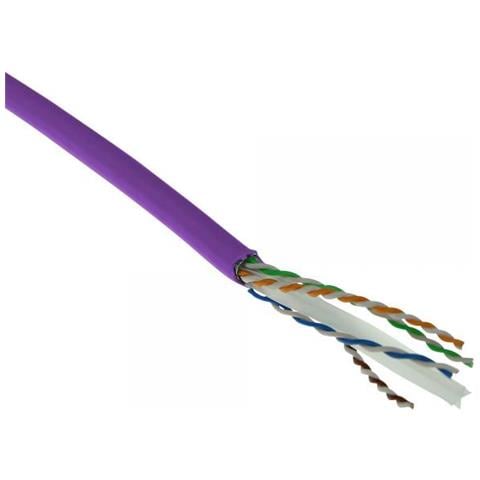 Cat 6 F /utp Solid Installation Cable, Lszh, Cpr Euroclass Eca, 24 Awg, Violet 305 Meter C6 F /utp Solid Lszh Eca V 30 - Foto 1