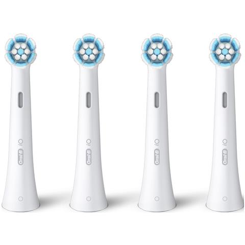 Oral-B iO Gentle Care 80346671 testina per spazzolino 4 pz Blu, Bianco - Foto 1